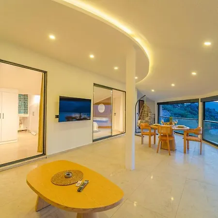 Full Sea View With Pool And Jacuzzi In Kalkan 4 Apartmán *