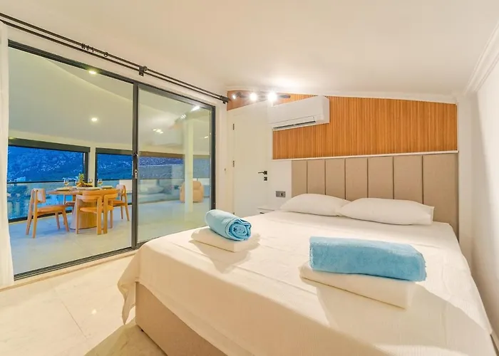 Full Sea View With Pool And Jacuzzi In Kalkan 4 Appartement *