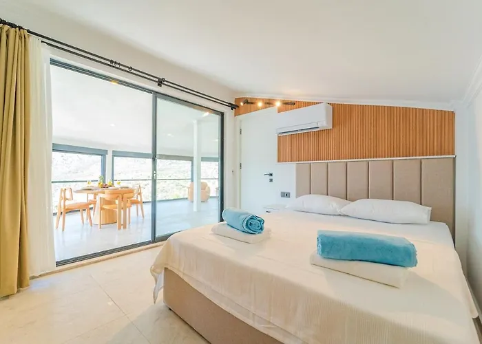 Full Sea View With Pool And Jacuzzi In Kalkan 4 Appartement Kaş