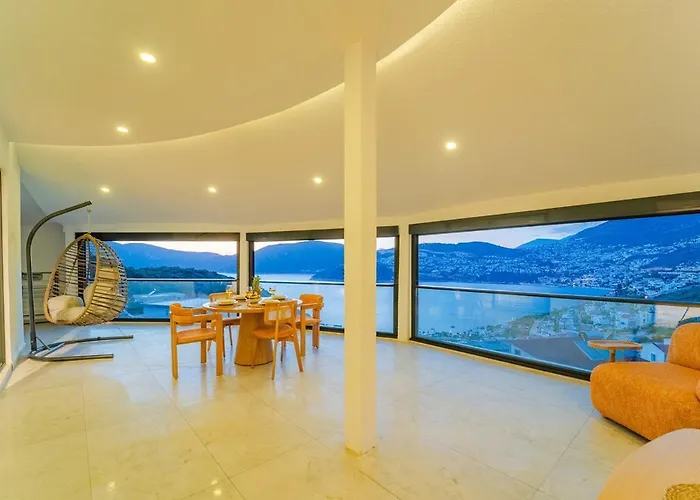 Full Sea View With Pool And Jacuzzi In Kalkan 4 Appartement Kaş
